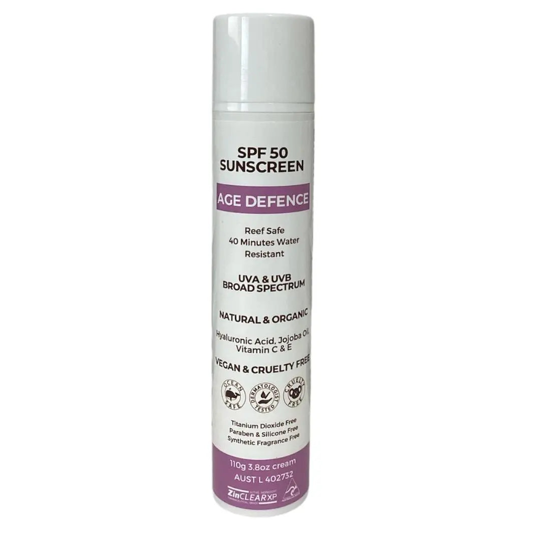 Sunscreen 100% Natural & Organic Anti-Aging Mineral SPF 50 Sunscreen (110g) | Broad Spectrum & Moisturising XO Skin Co