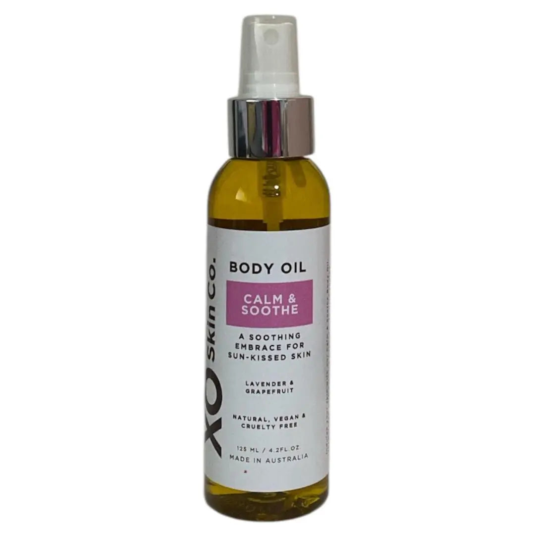 Body Oil 100% Natural After-Sun Body Oil | Hydrating, Soothing, Lavender & Grapefruit Infused XO Skin Co