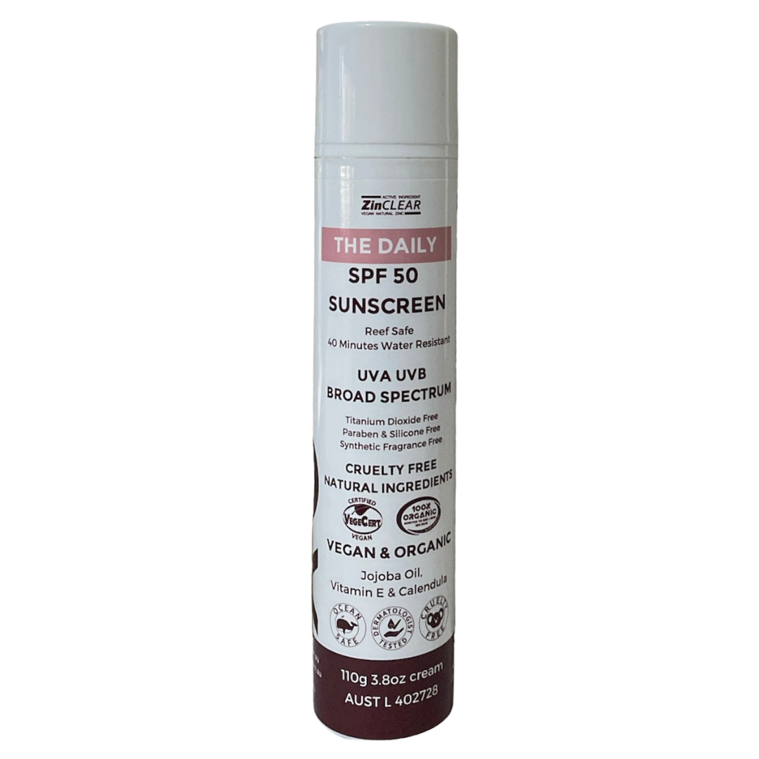 The Daily 100% Natural & Organic SPF50 Sunscreen  (110g) XO Skin Co
